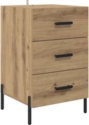 vidaXL Dulap de noapte Stejar Artizanal 40 x 40 x 66 cm Lemn compozit