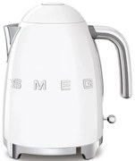 Fierbator electric SMEG KLF03WHEU, 2400W, 1.7 l, Oțel inoxidabil, Filtru lavabil, Auto. off, Alb