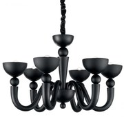 Candelabru LUX stil venetian cu 6 brate BON BON SP6 NERO 140339