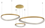 Lustra LED suspendata moderna AMANDA 42+62+82 3-STEP DIMM aurie