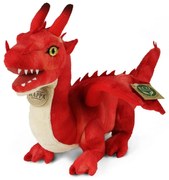 Rappa Dragon de pluș, 40 cm roșu ECO-FRIENDLY