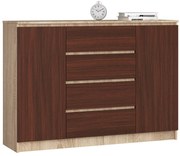 Comodă Keanu IV (Stejar sonoma + wenge). 1069403