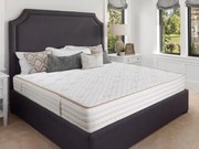 Saltea Premium Organic Cotton Pocket Memory, H 26 cm, Bumbac, 7 zone de confort, Arcuri Individuale, Spuma cu Memorie, Medie spre Ferma 90x200 cm