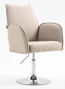 HR280N Scaun Latte Boucle cu Bază Cromata