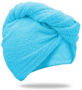 Prosop turban turcoaz cu uscare rapida, 100% bumbac