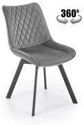 Scaun K520 velvet gri