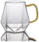 Cana din sticla Borosilicata DIAMOND, 300 ml, 9.5x9 cm