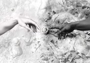 Fototapet - Imitație creării lui Adam (152,5x104 cm)