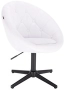 HC8516CROSS Scaun Alb cu Bază Neagră