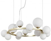Lustra moderna cu 14 surse de lumina PERLAGE SP14 OTTONE