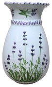 Vază ceramică striată model Lavandă  20cm