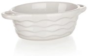 Formă ovală de copt CULINARIA White 15 x 9 cm