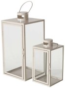 Set 2 felinare  metalice Arania,  bej