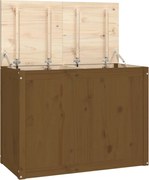 vidaXL Cutie de rufe, maro miere, 88,5x44x66 cm, lemn masiv de pin
