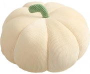 Perna decorativa in forma de dovleac PUMPKIN 18 cm, crem