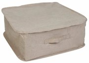 Cutie de depozitare textile Compactor pentru haine și pături cu fermoar Sandy 46 x 46 x 20,5 cm