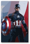 Pictura pe numere cu un cadru "Capitan Amerika 2" 50x40 cm