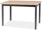 Masă de sufragerie Alfred (stejar + negru) (pentru 4 persoane). 1049839