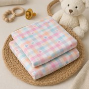 Set 2 scutece finet 100% bumbac pentru bebelusi ,   70A 80 cm ,   Little Sunshine