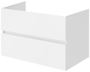 Mobilier pentru lavoar pe blat 80 cm, alb lucios, Fluminia Genova