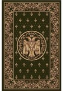 Covor Bisericesc Vultur Bicefal Verde 15032-310 Selectează mărime: 080 X 150