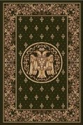 Covor Bisericesc Vultur Bicefal Verde 15032-310 Selectează mărime: 100 X 200