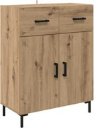 vidaXL Bufet Stejar Artizanal 69,5 x 34 x 90 cm Lemn compozit