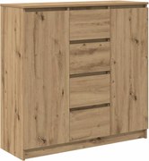 vidaXL Bufetă cu sertare Stejar Artisan 100,5x35x98,5cm Lemn prelucrat