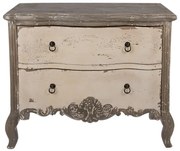 Comoda bej, din lemn, aspect vintage, Florence