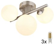 Lustră LED aplicată RIHA 3xG9/3W/230V crom Globo 56140-3W