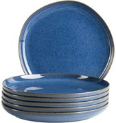 Set de farfurii plate Mäser Cordelia Royal Blue 27 cm, 6 buc.