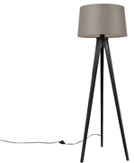 Trepied negru cu nuanta de in taupe 45 cm - Tripod Classic