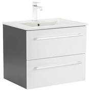 Dulap inferior Vario Clam 60 cu lavoar antracit-alb