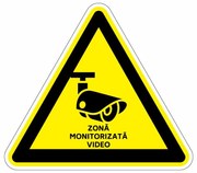 Sticker indicator Zona monitorizata video