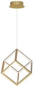 Lustra / Pendul LED design modern geometric GABBIA auriu NVL-9818252