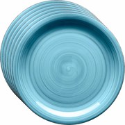 Mäser Set of 6 shallow plates Bel Tempo 27 cm,blue