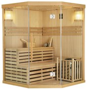 Tradičná saunová kabína / fínska sauna Espoo150 Premium - 150 x 150 cm 6 kW