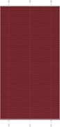 vidaXL Jaluzea plisată Bordeaux Roșu 110x200 cm Lățime țesătură
