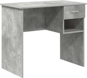 vidaXL Birou cu sertar Gri din beton 90 x 49 x 75 cm Lemn compozit
