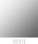 vidaXL Oglindă de perete, 60 x 60 cm, pătrat, sticlă