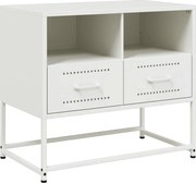 vidaXL Dulap TV, alb, 68x39x60,5 cm, oțel