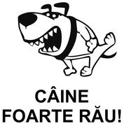 Sticker Indicator Caine Foarte Rau