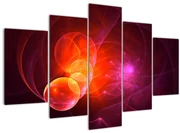 Tabloul modern cu abstracțiune roz (150x105 cm)