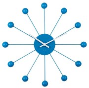 Karlsson 5977BB ceas de perete design, albastru,diametru 40 cm