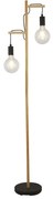Lampa de podea din lemn design rustic Woody 2L