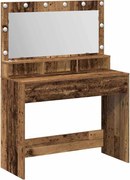 vidaXL Masă de Machiaj Lemn vechi 100 x 41 x 135 cm Lemn compozit