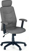 Scaun de birou STILO 2, gri inchis/negru, stofa, 66x49x116/125 cm