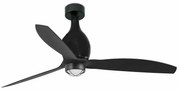 Lustra cu Ventilator si telecomanda MINI ETERFAN M LED negru mat