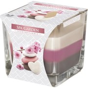 Lumânare parfumată în sticlă Curcubeu Spa garden, 170 g