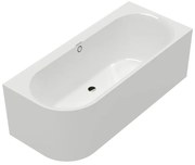 Cada freestanding BTW de colt Villeroy&Boch Oberon 2.1 180x80 cm alb dreapta